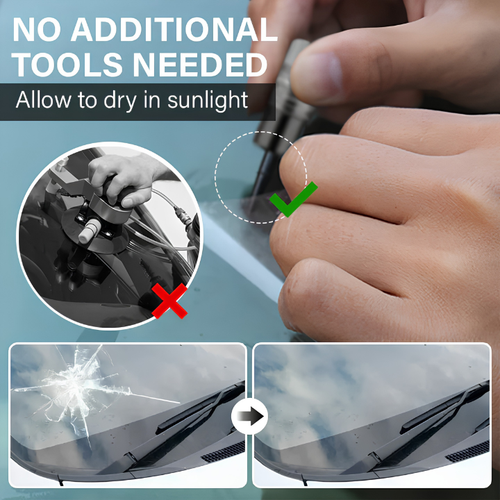 LONG GlassFix — Windshield Chip & Crack Repair Kit