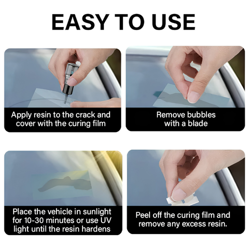 LONG GlassFix — Windshield Chip & Crack Repair Kit